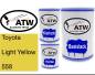 Preview: Toyota, Light Yellow, 558: 500ml Lackdose + 500ml Klarlack + 250ml Härter - Set, von ATW Autoteile West.